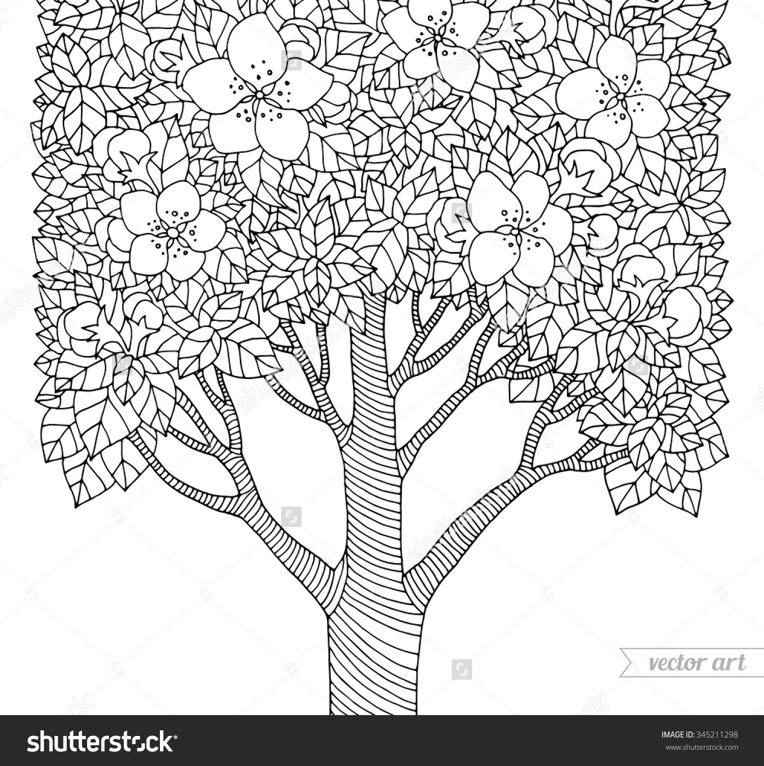 Dogwood Tree Coloring Page at GetColorings.com | Free printable