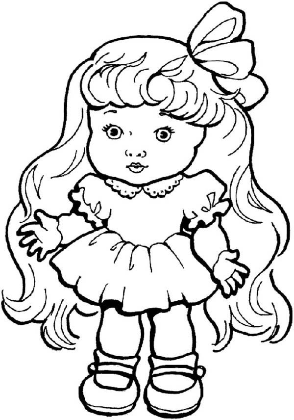 Doll Coloring Pages At Free Printable Colorings