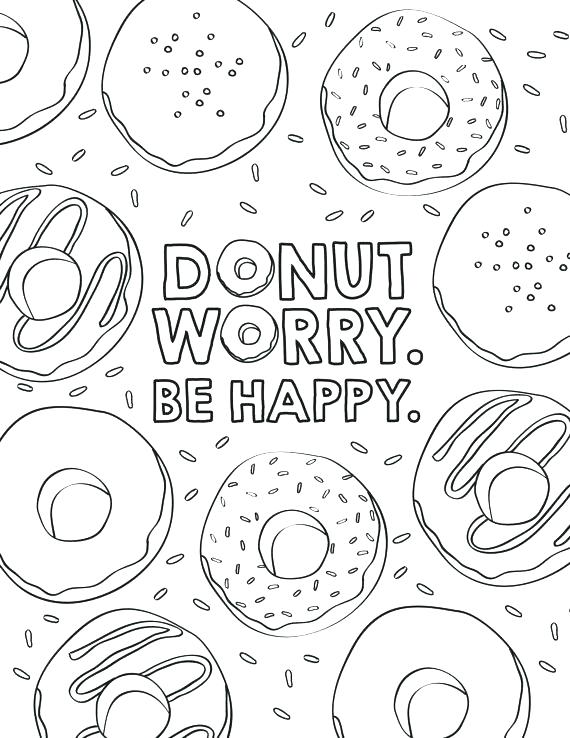 Donut Coloring Page At GetColorings Free Printable Colorings 