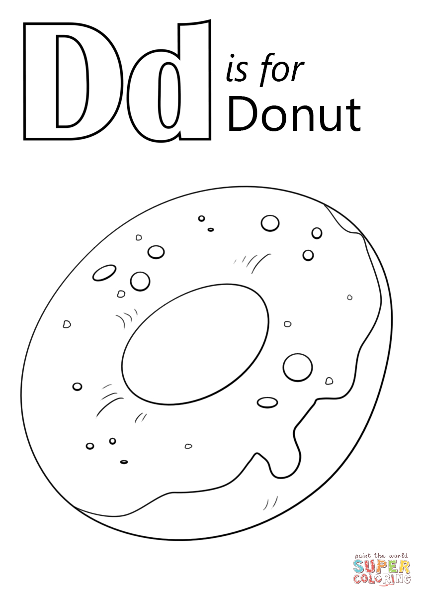 Donut Coloring Page at GetColorings.com   Free printable colorings ...