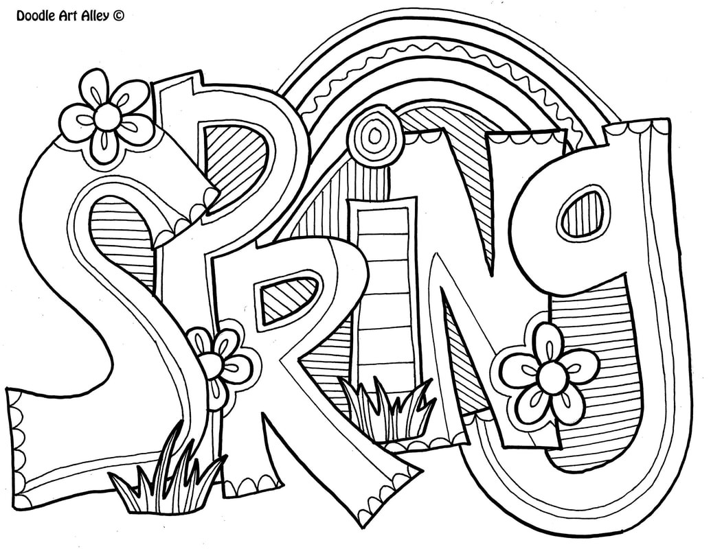 Free Printable Spring Time Coloring Pages