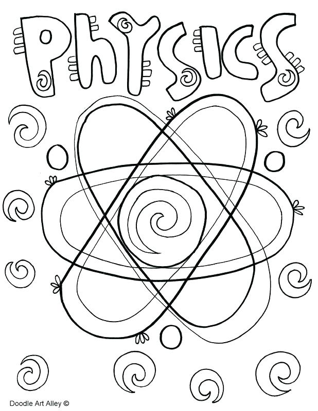 618x800 Doodle Art Coloring Pages Physics