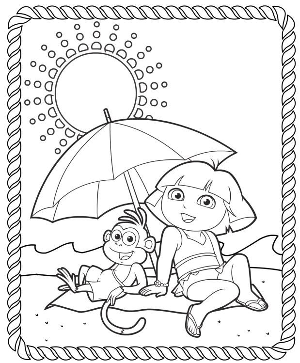 Dora Printable Coloring Pages at GetColorings.com | Free printable