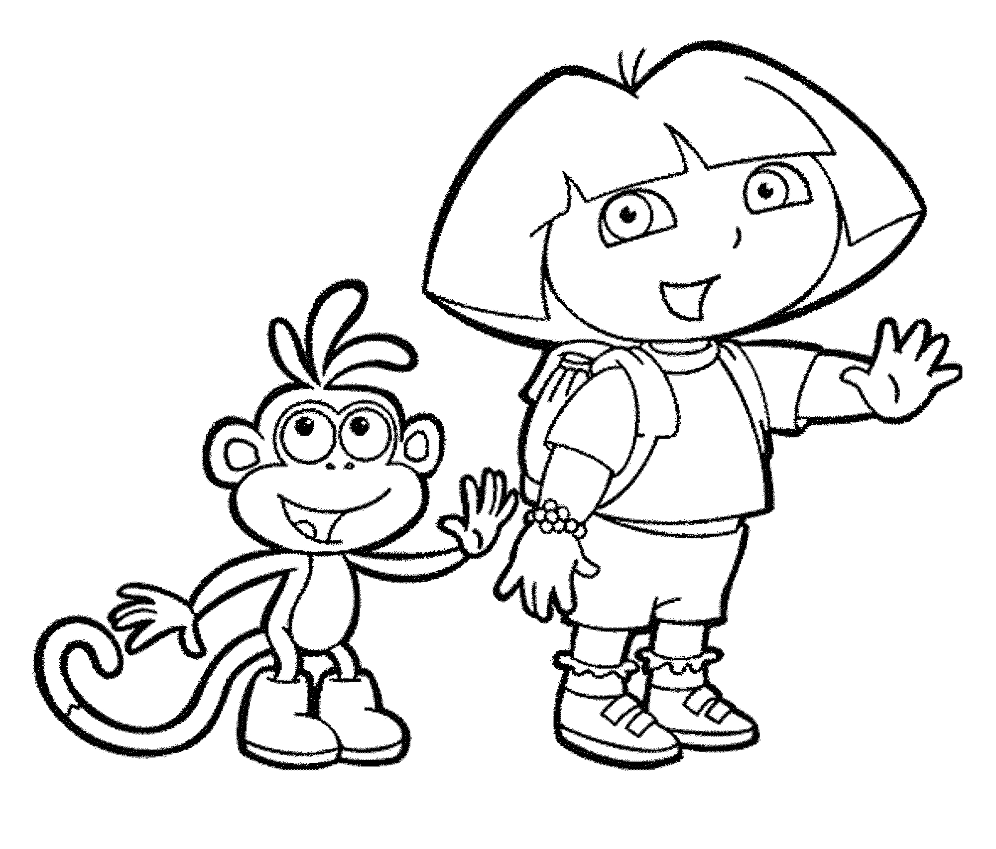 Dora The Explorer Coloring Pages To Print at Free