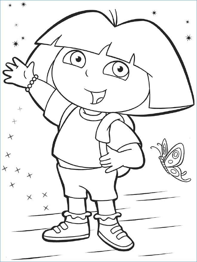 Dora The Explorer Printable Coloring Pages At Free Printable Colorings Pages