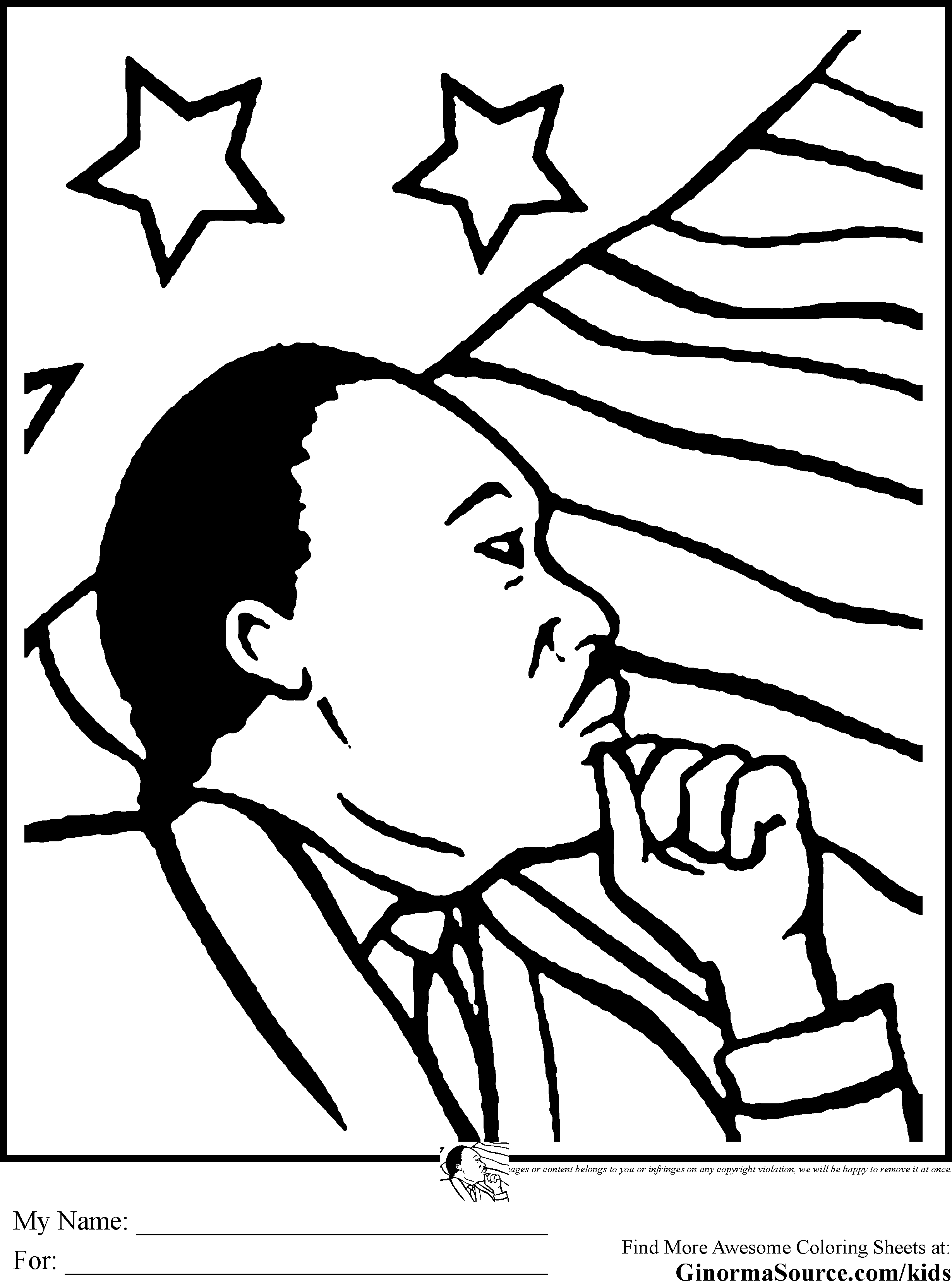 Free Printable Martin Luther King Coloring Pages