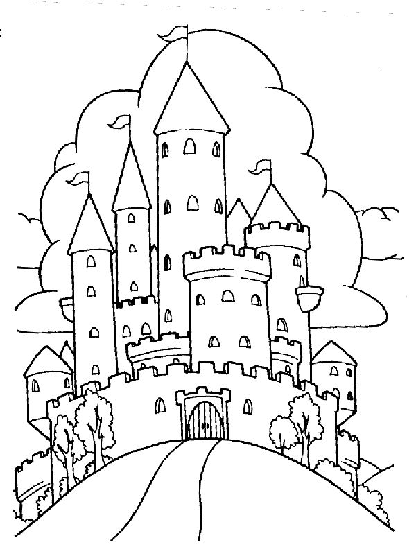 Dragon And Castle Coloring Pages at GetColorings.com | Free printable
