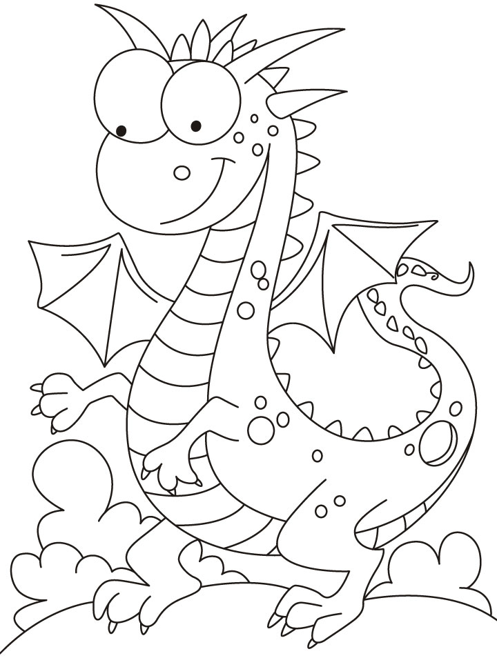 Dragon And Castle Coloring Pages at GetColorings.com | Free printable