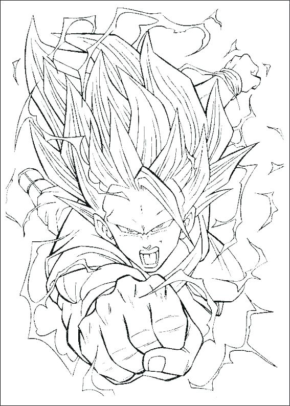Dragon Ball Z Coloring Pages Vegeta At GetColorings Free