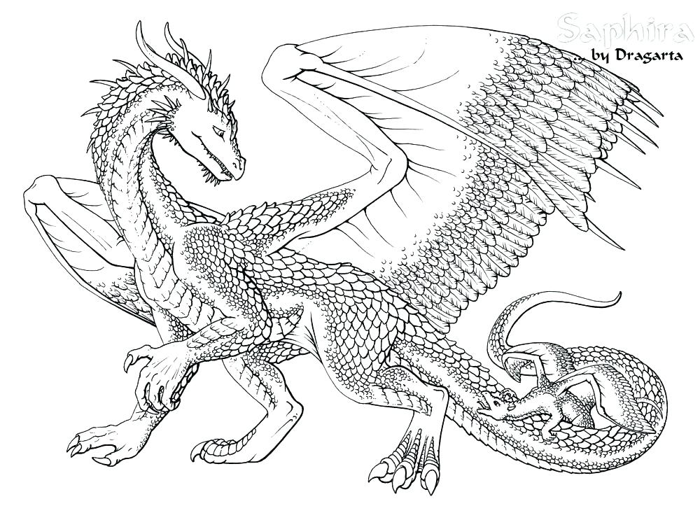 Dragon Coloring Pages For Kids at GetColorings.com | Free printable