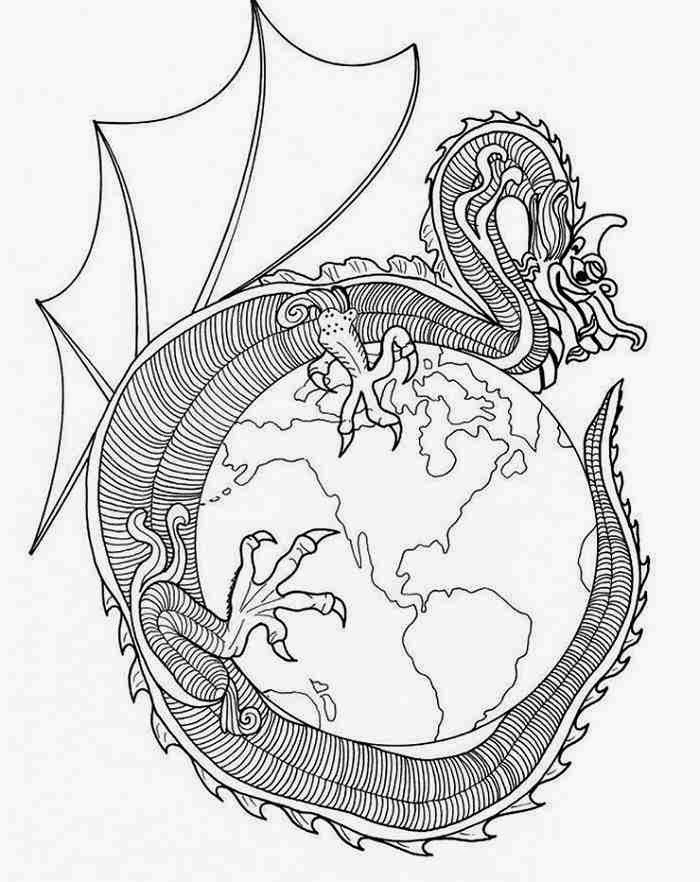 Dragon Mandala Coloring Pages at GetColorings.com | Free printable