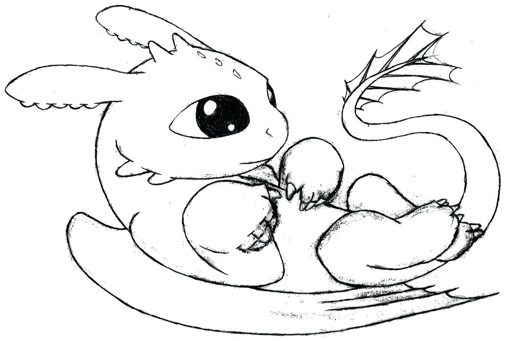 cute easy cute dragon coloring pages
