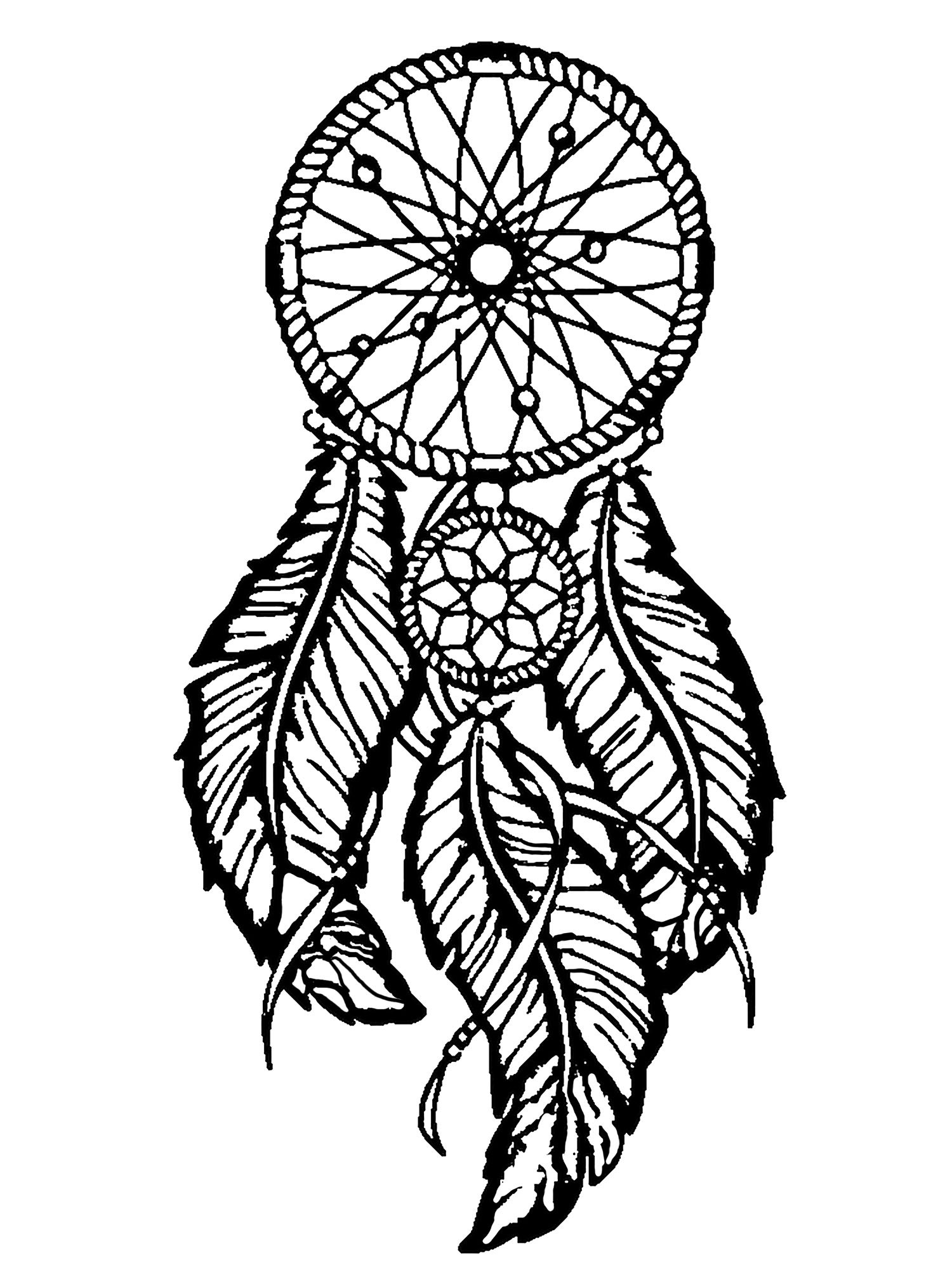 Dream Catcher Coloring Pages For Adults At GetColorings Free 