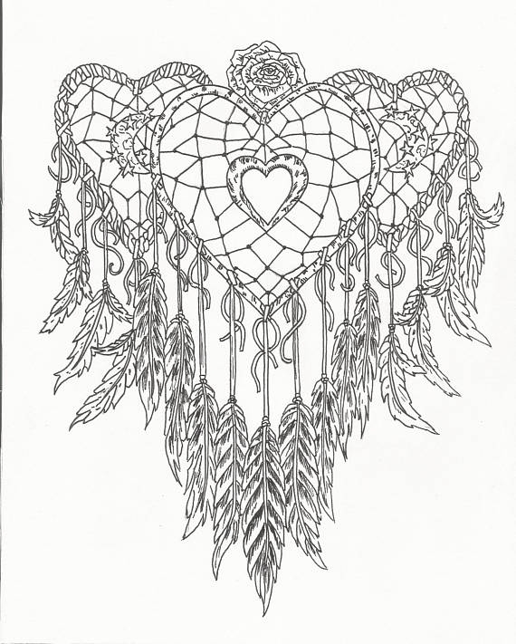 Dream Catcher Coloring Pages For Adults at GetColorings ...