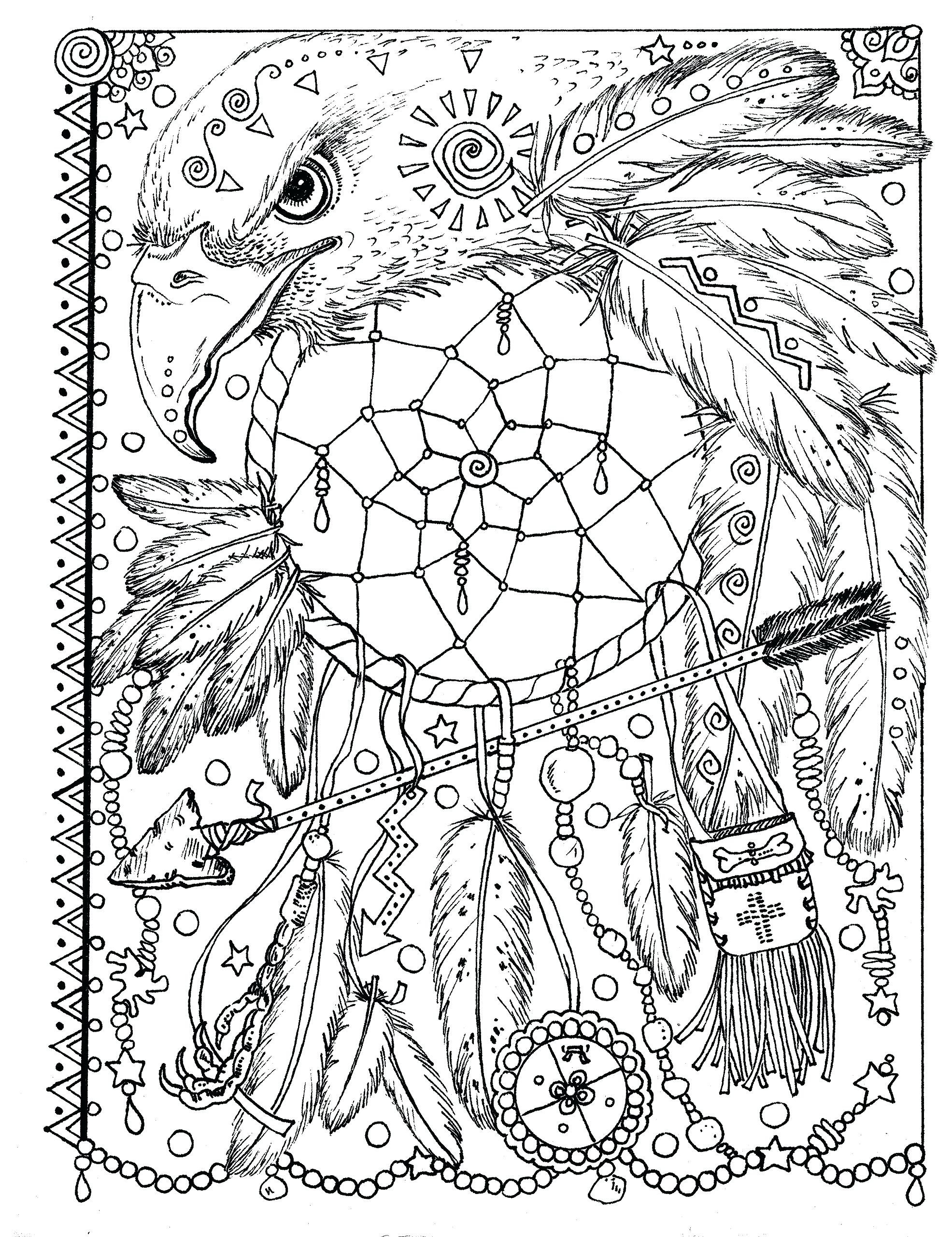 Dream Catcher Coloring Pages For Adults At GetColorings Free 