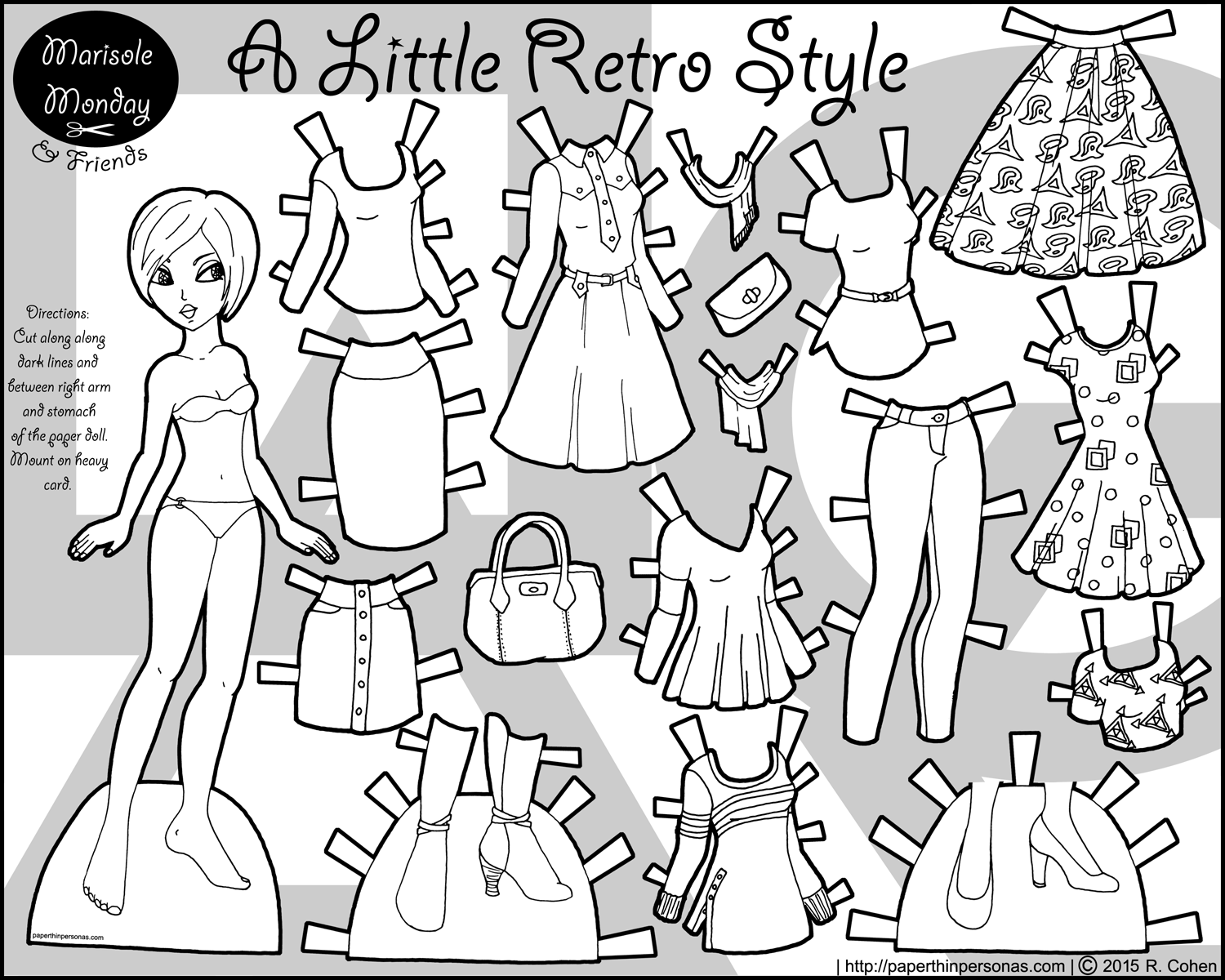 Dress Up Coloring Pages at Free printable colorings