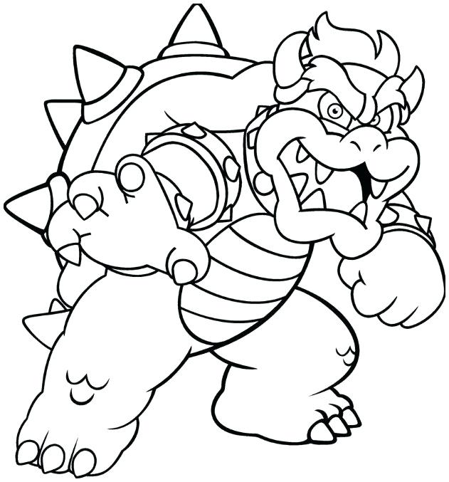 Dry Bowser Coloring Page at GetColorings.com | Free printable colorings