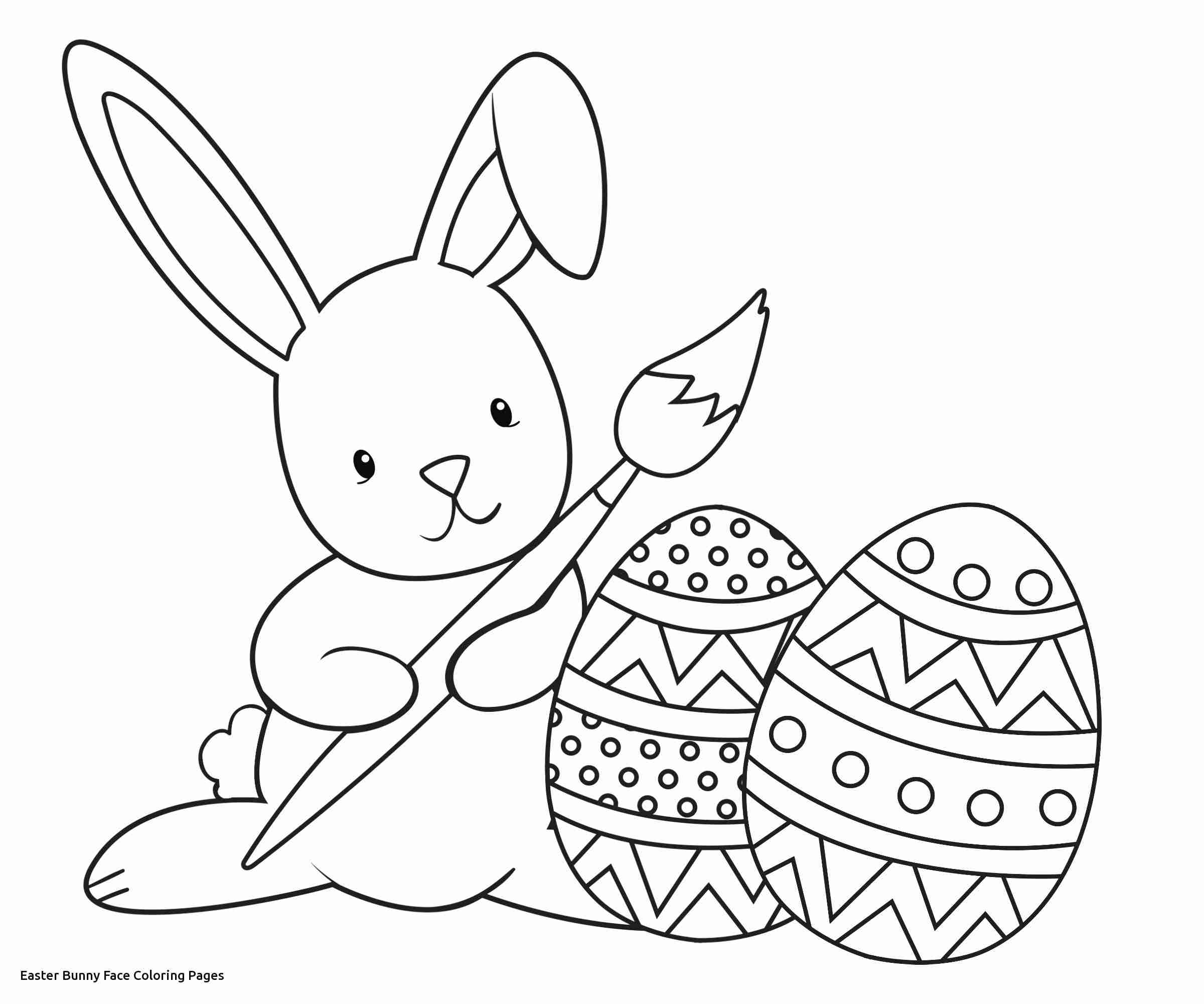 Easter Bunny Face Coloring Pages at GetColorings.com | Free printable