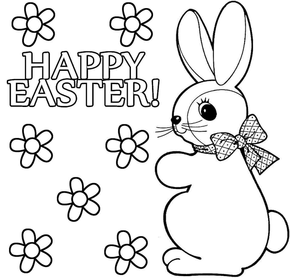 Easter Bunny Face Coloring Pages at GetColorings.com ...