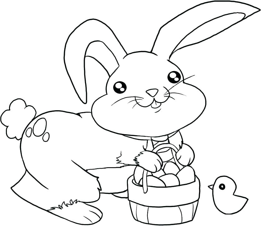 Easter Bunny Face Coloring Pages at GetColorings.com | Free printable