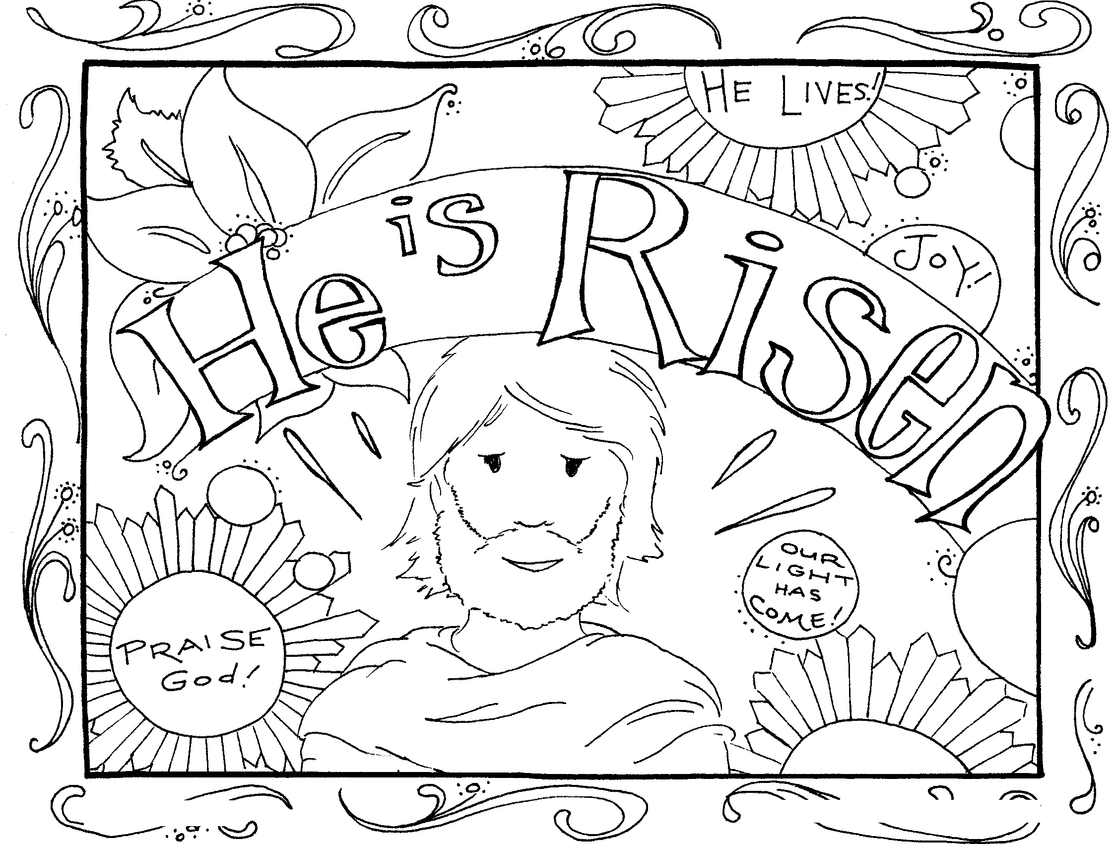 New Church Easter Coloring Pages for Adult