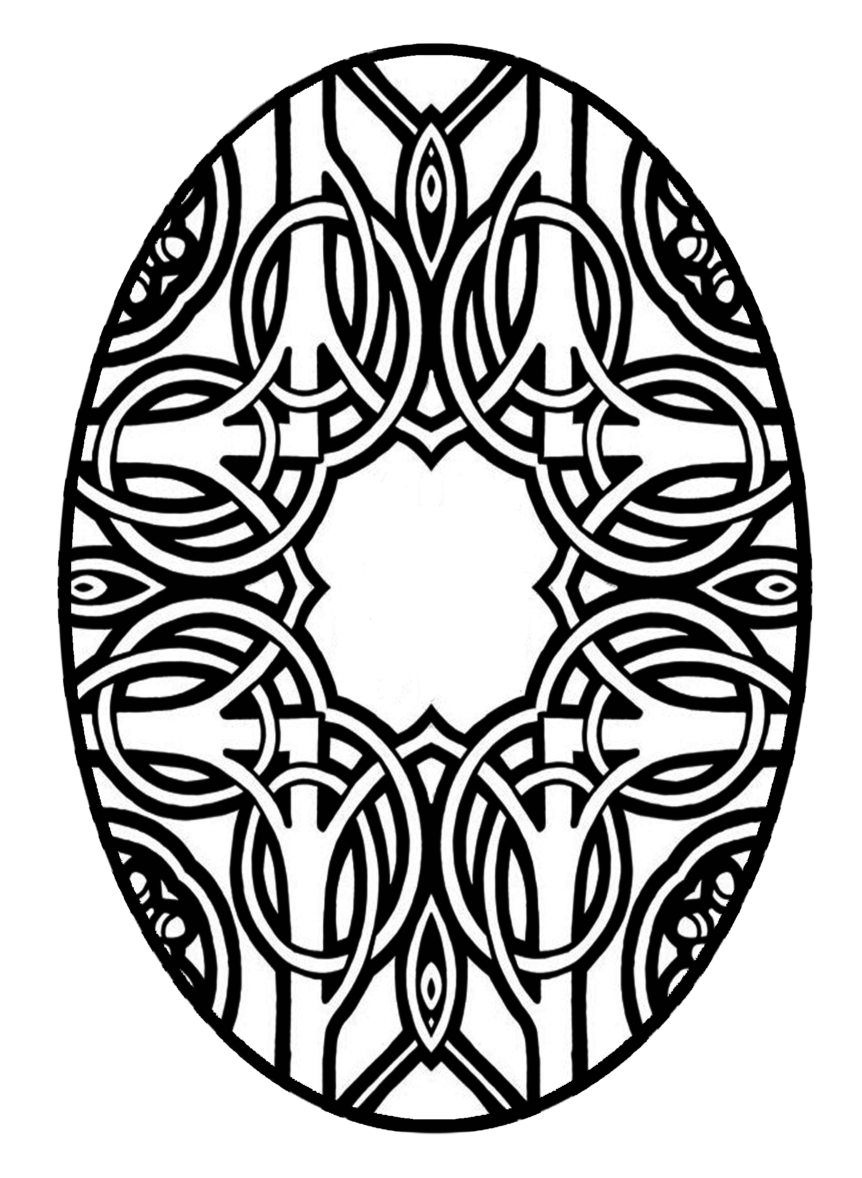 Easter Egg Coloring Pages For Adults at GetColorings.com | Free