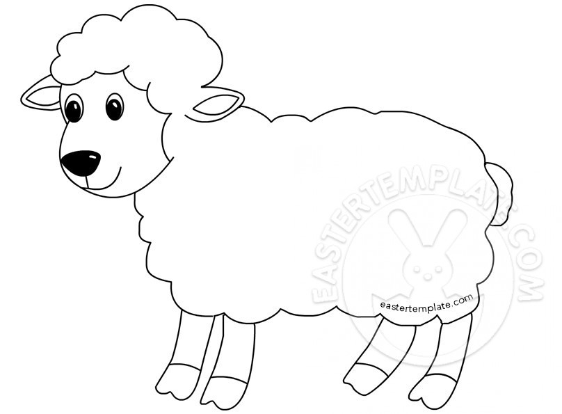 Easter Lamb Coloring Pages at Free printable