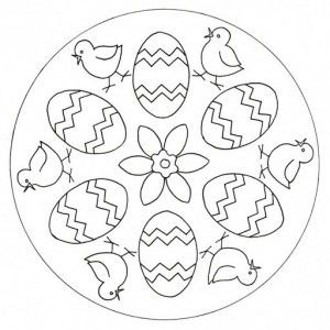 Easter Mandala Coloring Pages at GetColorings.com | Free printable