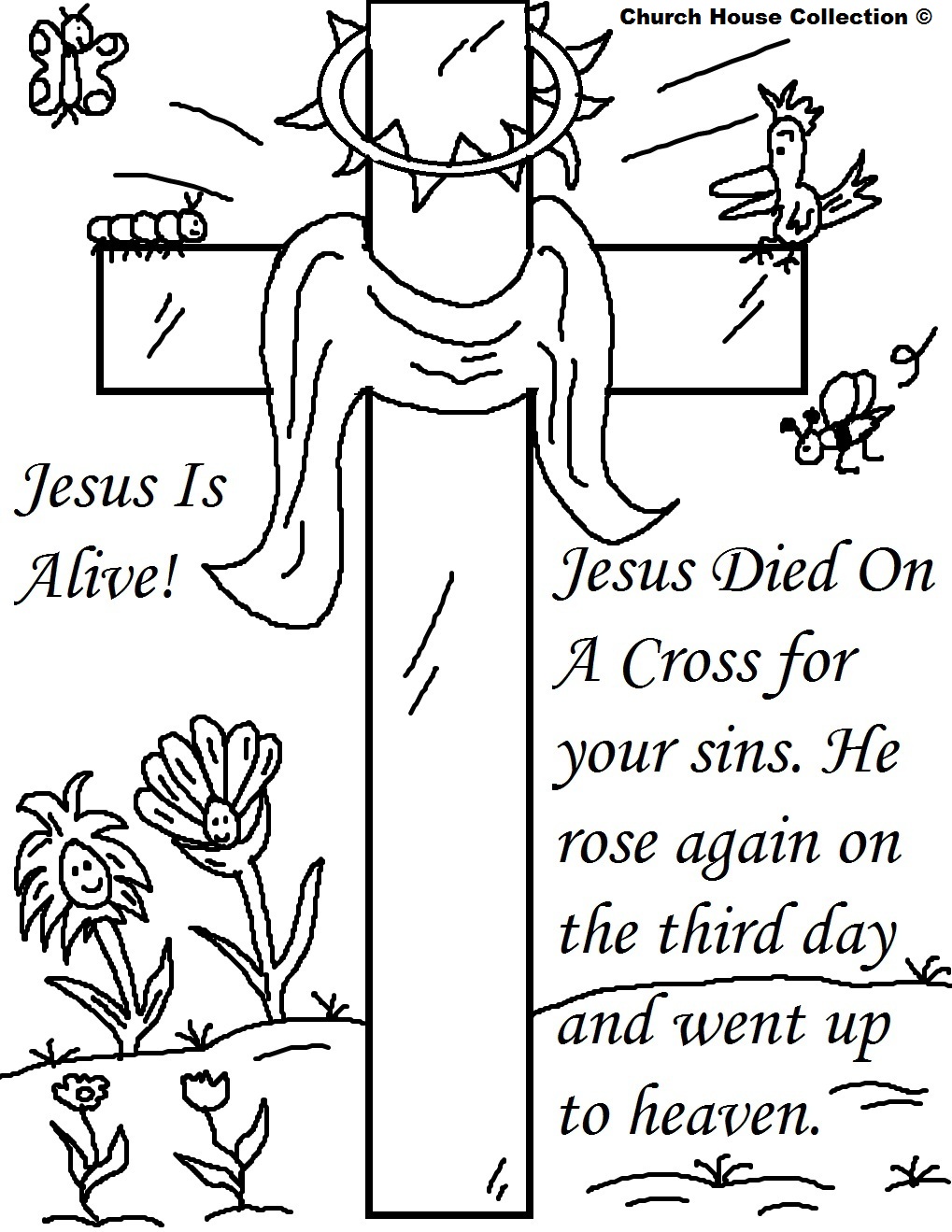 Easter Story Coloring Pages at Free printable