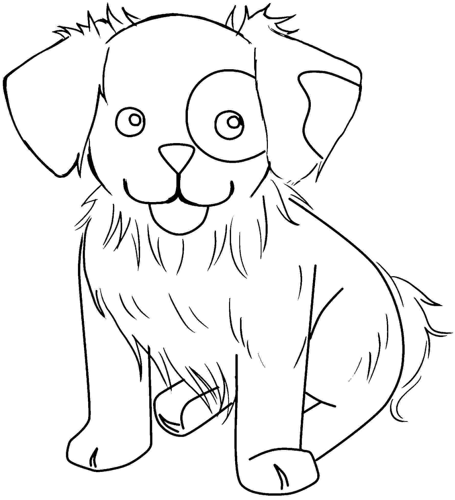 Easy Animal Coloring Pages For Kids at Free