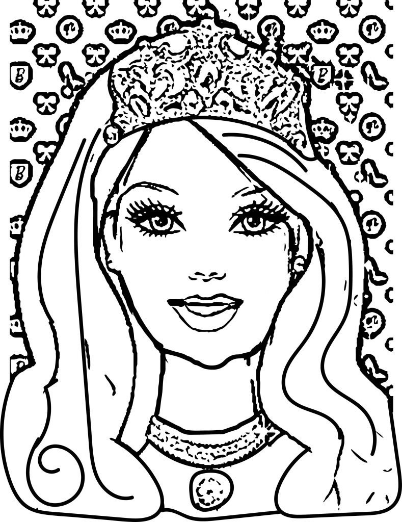 Easy Barbie Coloring Pages at GetColorings.com | Free ...