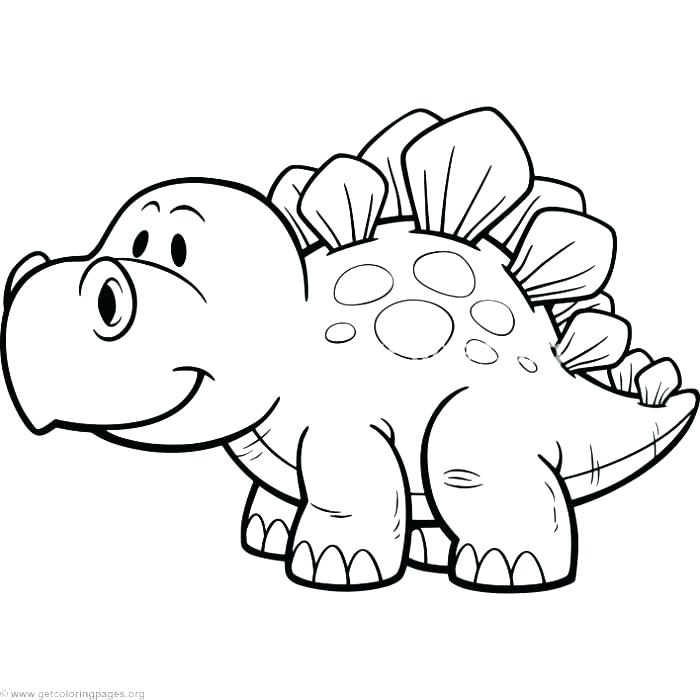 Easy Dinosaur Coloring Pages at GetColorings.com | Free printable