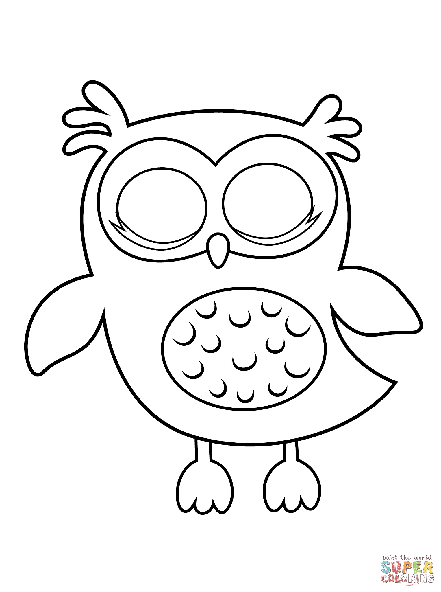 10 Easy Owl Coloring Pages for Little Artists: A Hoot-astic Adventure