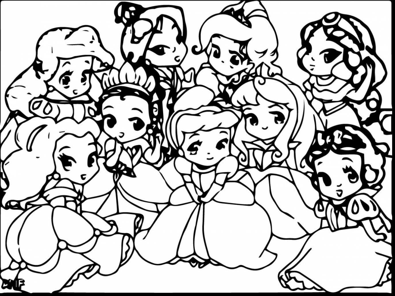 Easy Princess Coloring Pages at Free printable