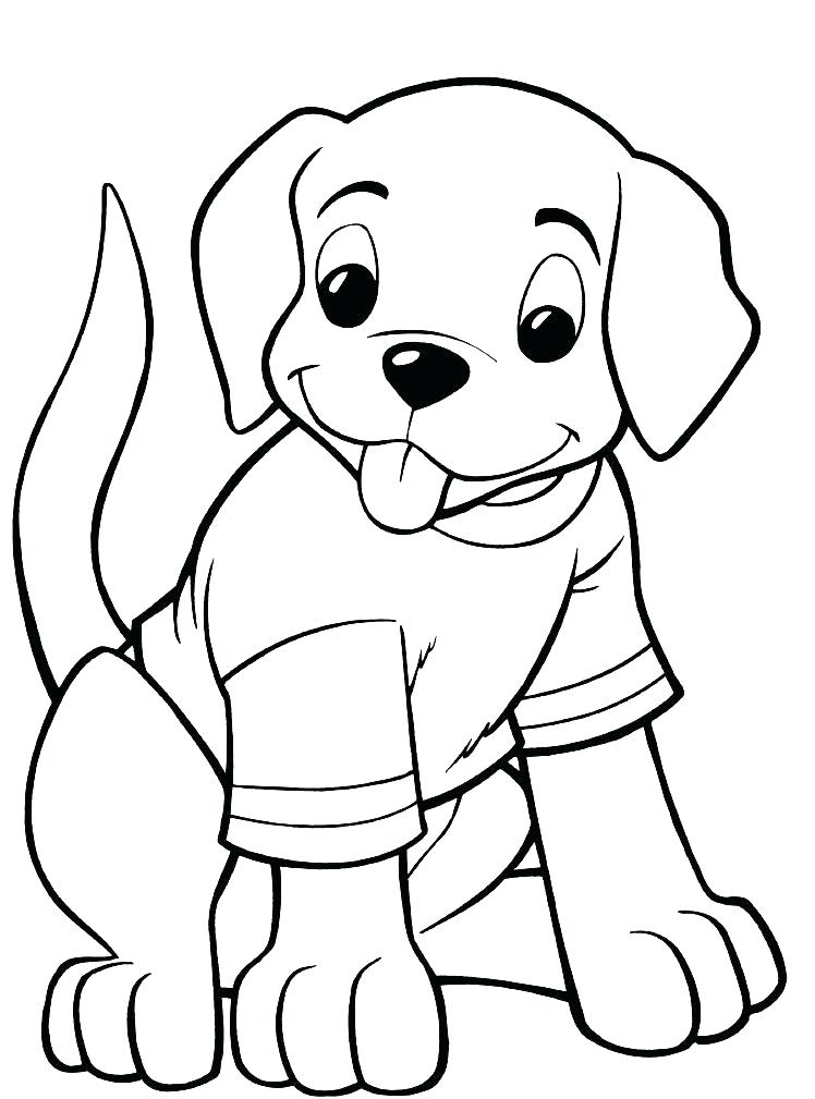 Easy Puppy Coloring Pages at GetColorings.com | Free printable