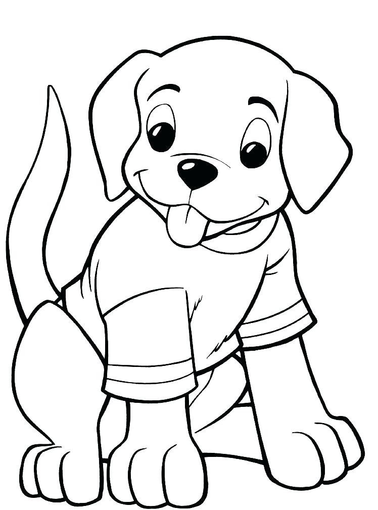 Easy Puppy Coloring Pages At GetColorings Free Printable 