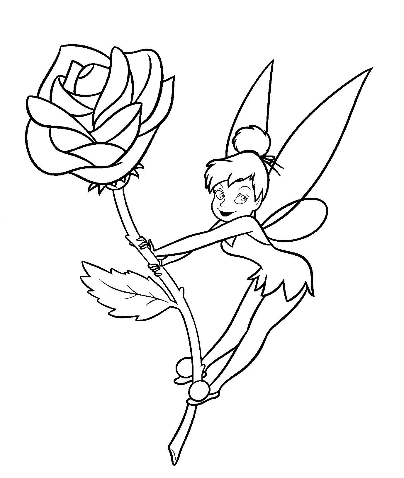 Easy Tinkerbell Coloring Pages At GetColorings Free Printable Colorings Pages To Print And 