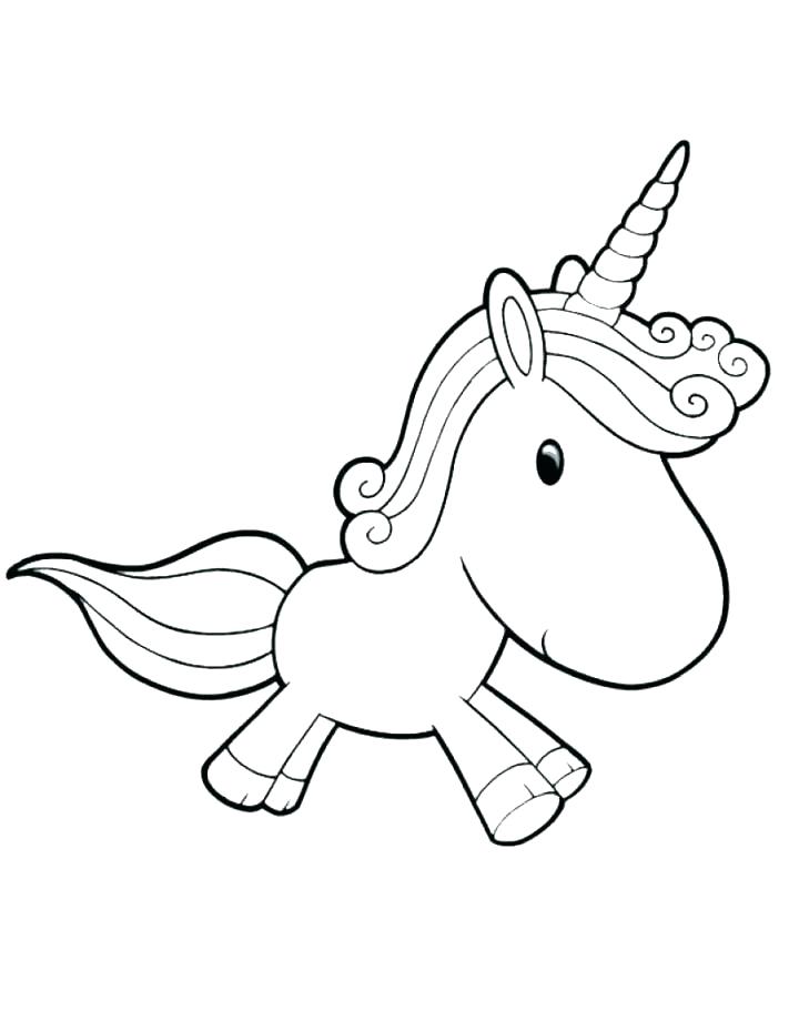 Easy Unicorn Coloring Pages at GetColoringscom Free