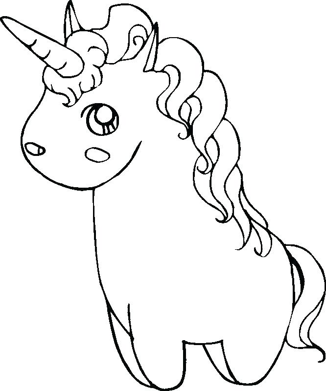 Easy Unicorn Coloring Pages at GetColoringscom Free