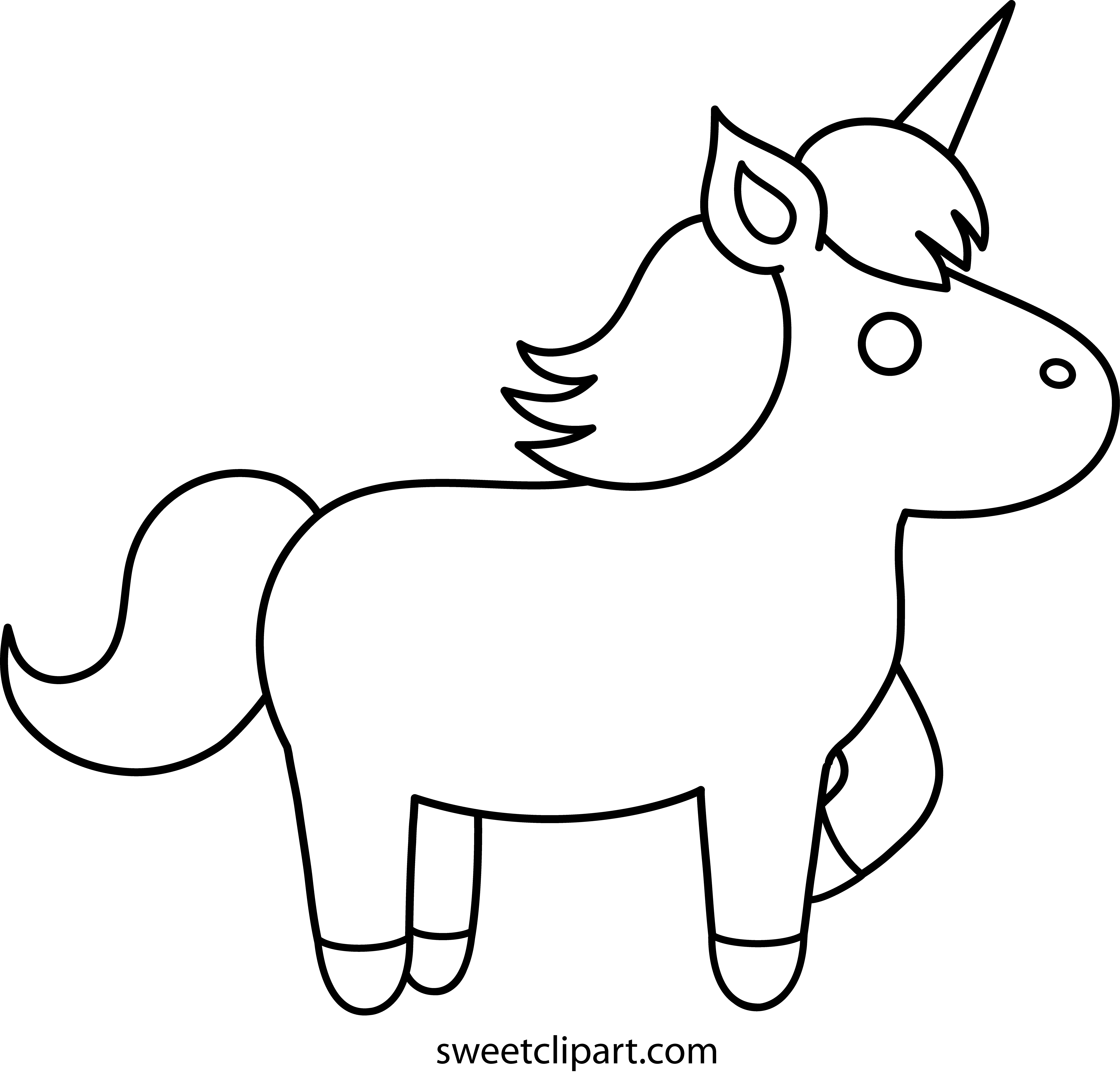 emoji unicorn coloring pages