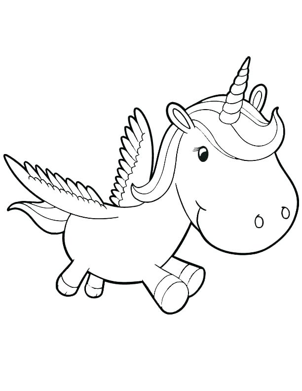 Easy Unicorn Coloring Pages at GetColorings.com | Free printable