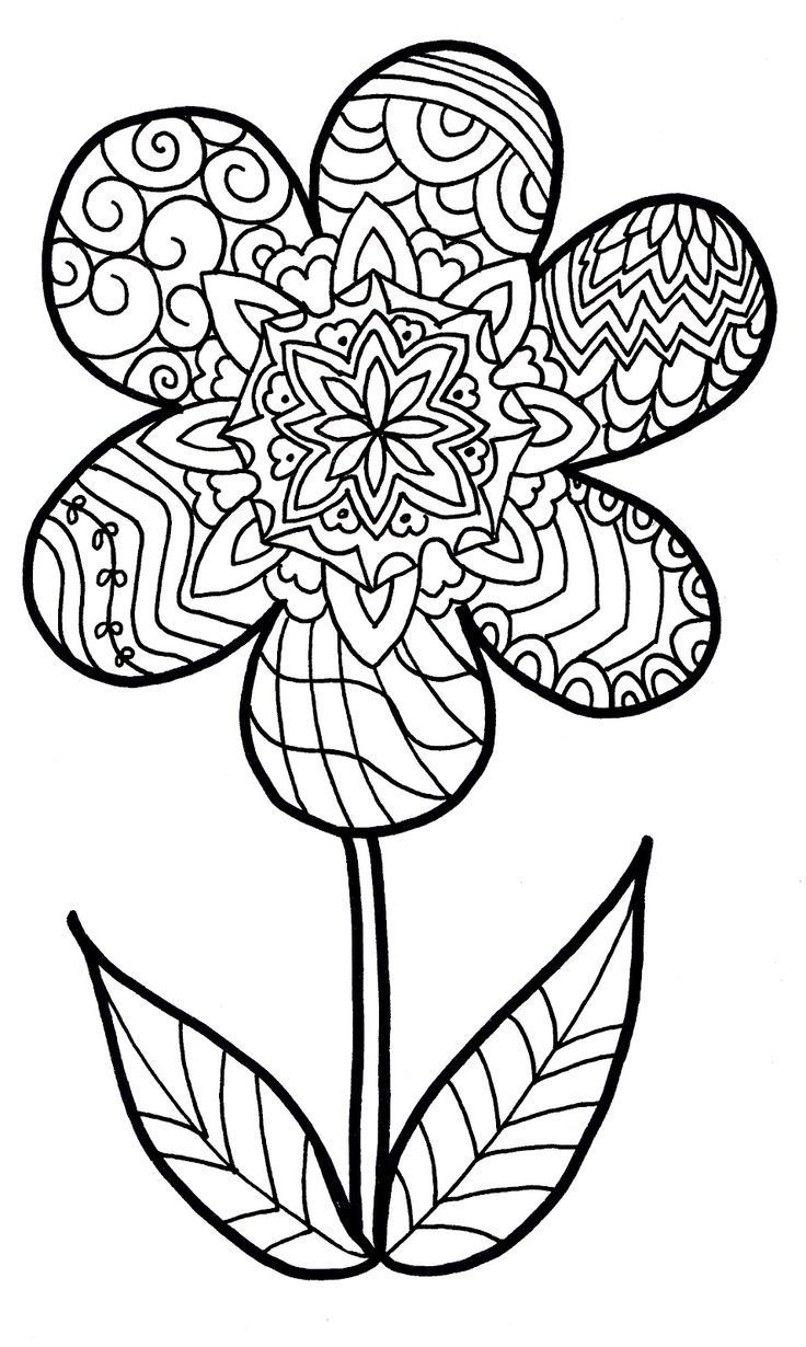 Easy Zentangle Coloring Pages At GetColorings Free Printable 
