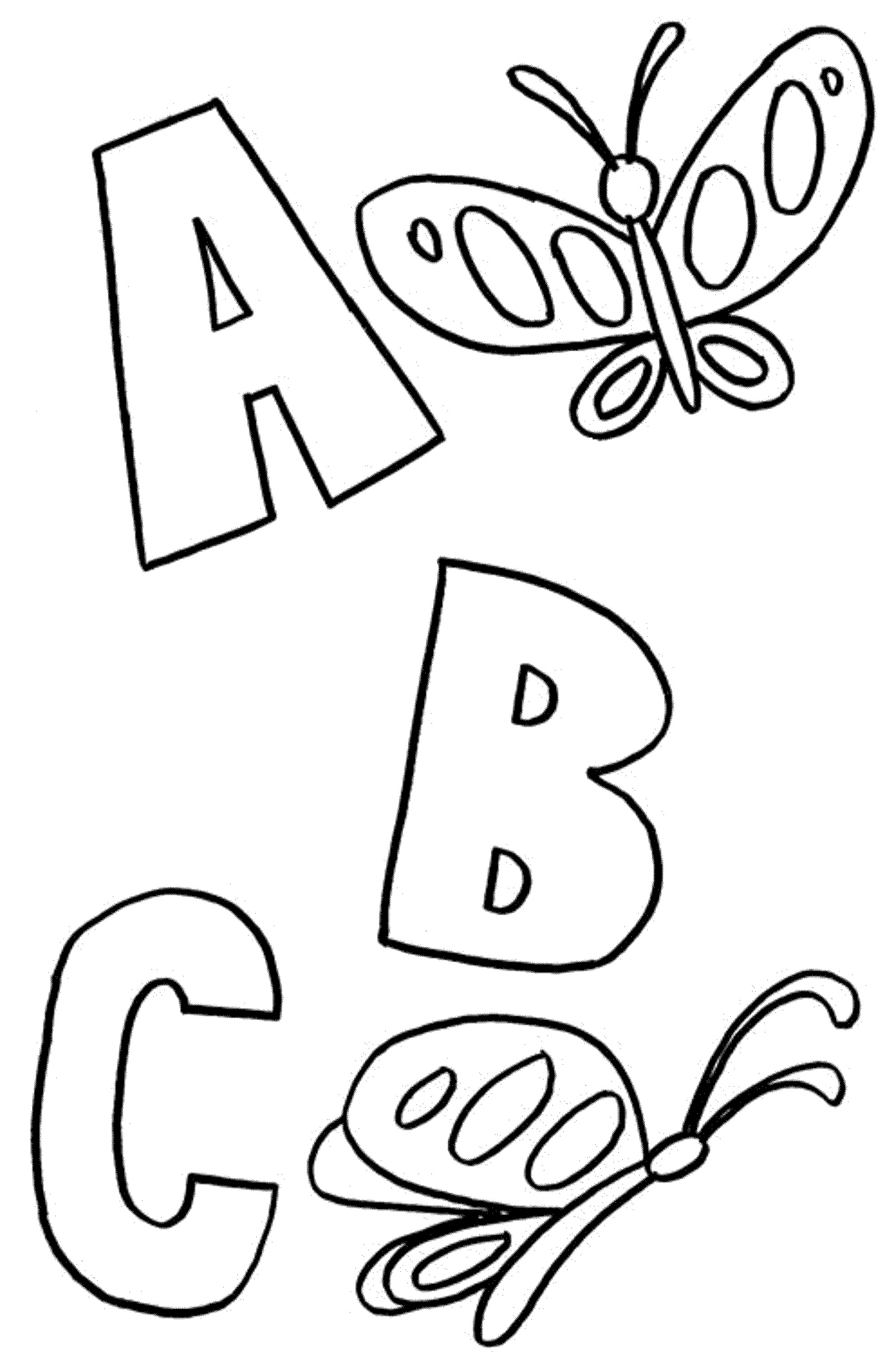 ABC раскраска алфавит