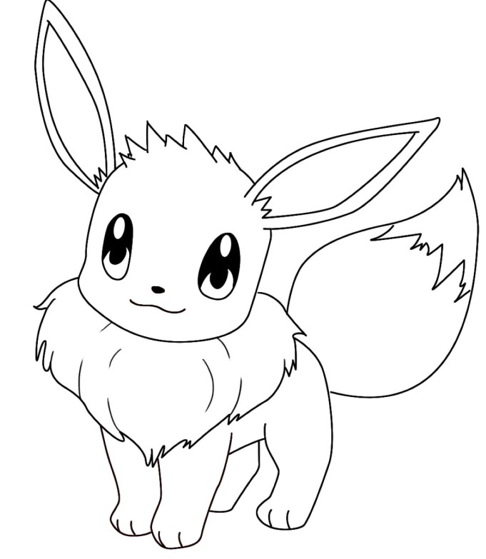 Eevee Coloring Pages Printable Printable World Holiday