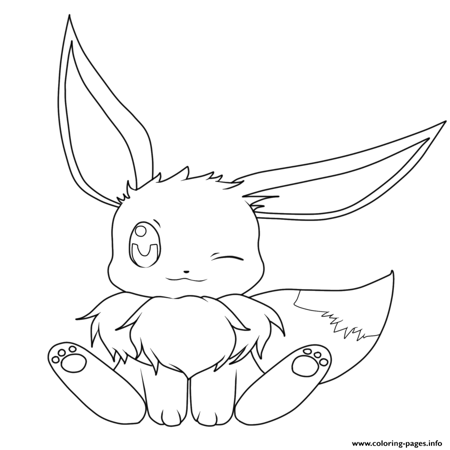 Pokemon Coloring Page Eevee