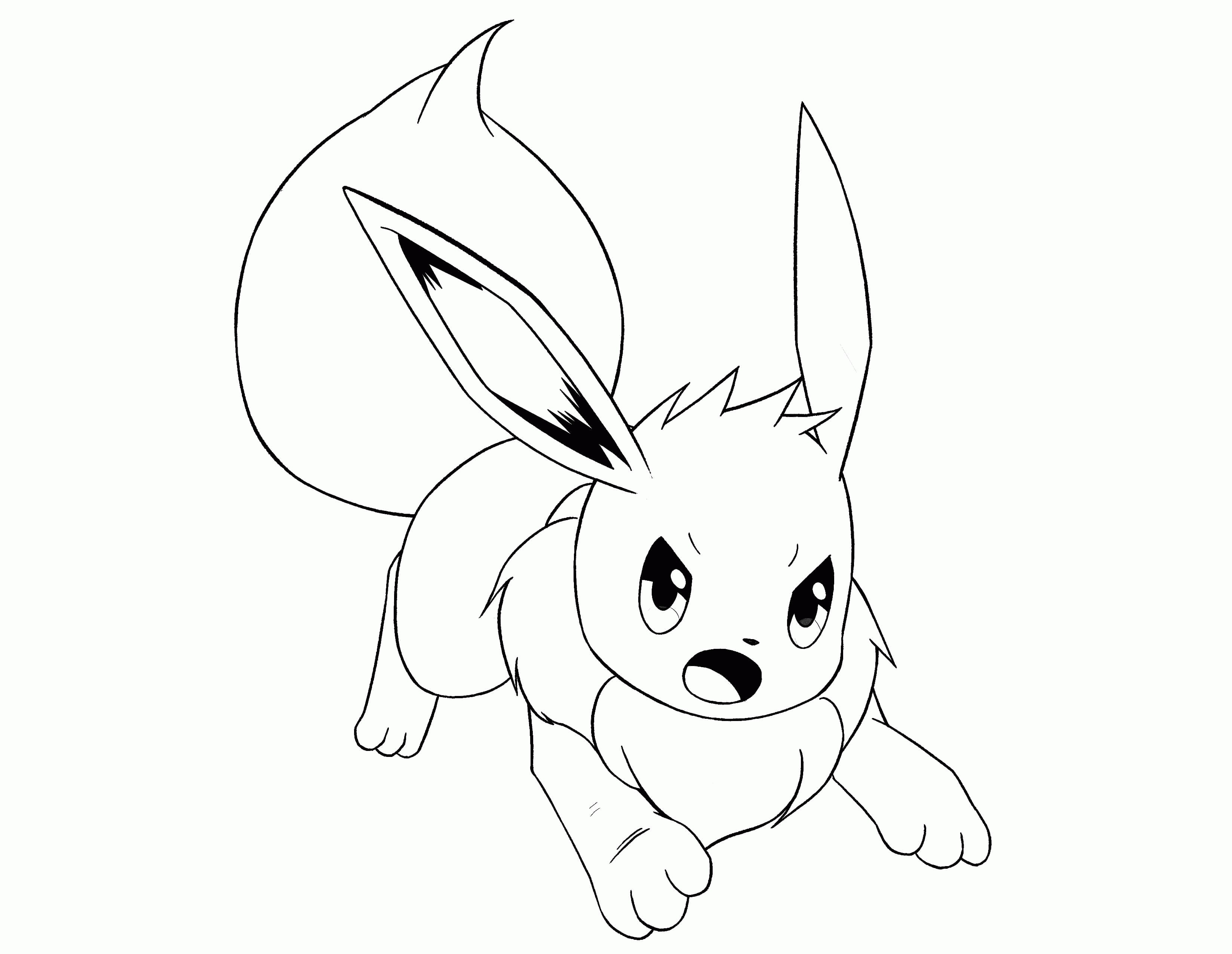 Eeveelutions Coloring Pages At GetColorings Free Printable 