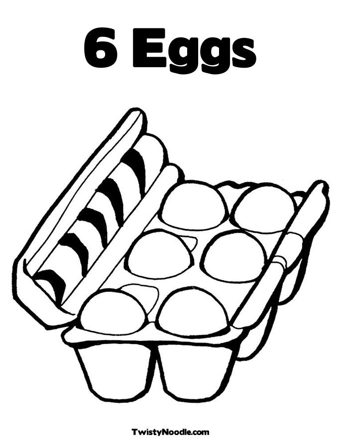 Egg Carton Coloring Page at Free printable colorings
