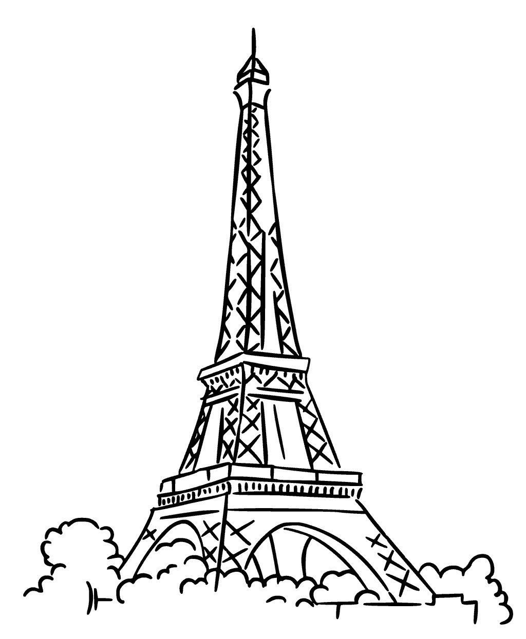 Eiffel Tower Coloring Page At GetColorings Free Printable Colorings Pages To Print And Color