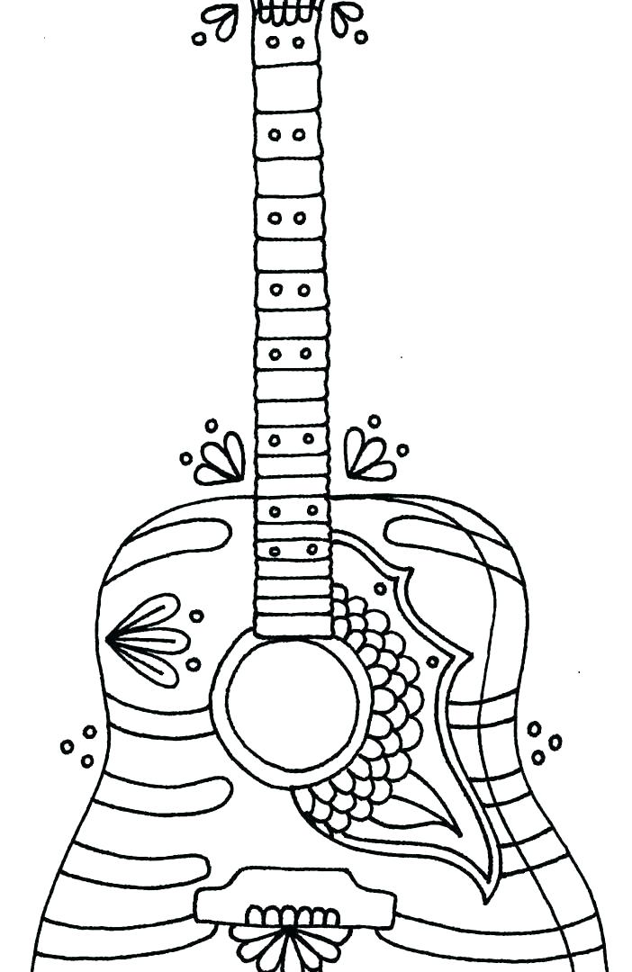 Electric Guitar Coloring Page at GetColorings.com | Free ...