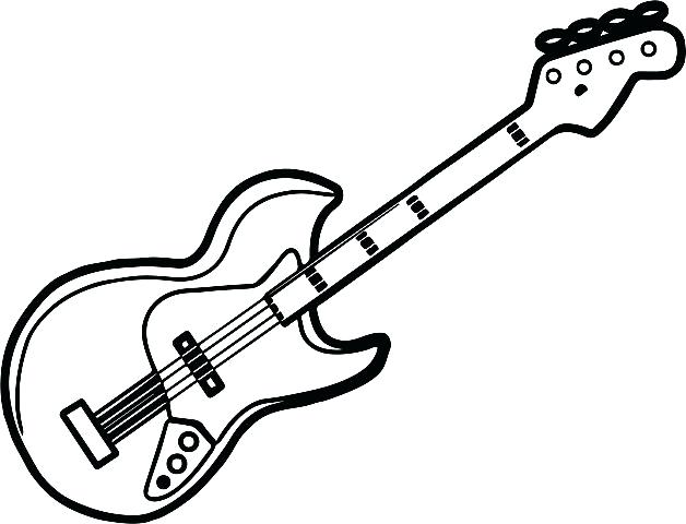 Electric Guitar Coloring Page at GetColorings.com | Free printable